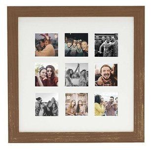 Декоративная деревянная фоторамка INSTAX 9 MOUNT SQUARE FRAME DARK OAK