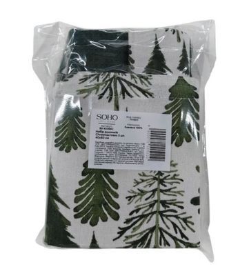 Набір рушників SOHO Christmas trees 40*60см бавовна 100% сумка 2 шт