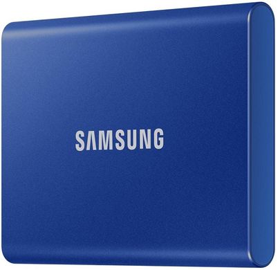 SSD накопичувач Samsung T7 500GB USB 3.2 GEN.2 Blue (MU-PC500H/WW)