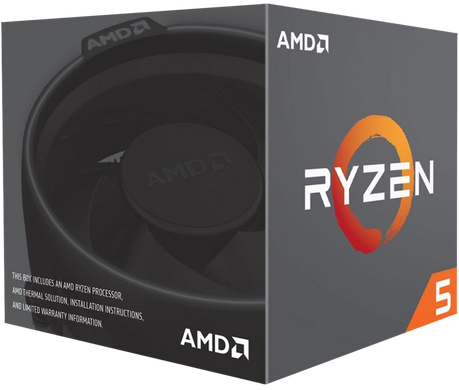 Процессор AMD Ryzen 5 1600 sAM4 (3.2/3.6GHz Boost,19MB,65W) WS cooler BOX