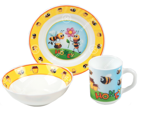 Детский набор посуды Vittora VT-407H Honey 3 пр.