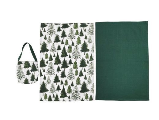 Набір рушників SOHO Christmas trees 40*60см бавовна 100% сумка 2 шт