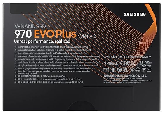 SSD внутрішні Samsung 970 EVO Plus 2TB PCIe 3.0 x4 M.2 TLC (MZ-V7S2T0BW) Твердотілий накопичувач