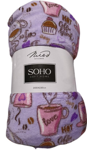 Текстиль для дому Soho Плед 200*230 см Coffee mood (тонкий)