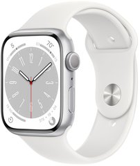 Смарт годинник Apple Watch S8 GPS 45 Silver Alum White Sp/B