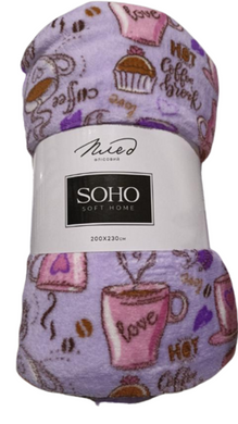 Текстиль для дому Soho Плед 200*230 см Coffee mood (тонкий)