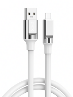 Кабель XO NB251 Liquid Silicone Rubber USB-A to Type-C - 6A - 1m White
