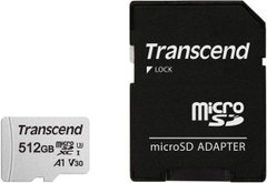 Картка пам'ятi Transcend microSDXC 300S 512GB UHS-I U3 + ad