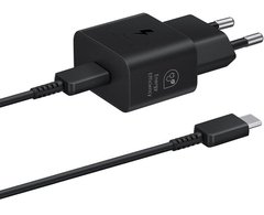 Мережевий зарядний пристрій Samsung 25W Travel Adapter + Type-C cable Black (EP-T2510XBEGEU)
