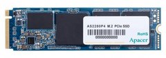SSD внутрішні ApAcer AS2280P4 512GB PCIe 3.0x4 M.2 (AP512GAS2280P4-1) комп'ютерний запам'ятовувальний пристрій
