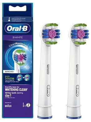 Насадка для зубної щітки Braun ORAL-B 3D White EB18pRB 2шт