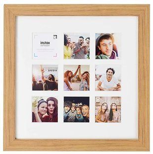 Декоративная пластиковая фоторамка INSTAX 9 MOUNT SQUARE FRAME OAK