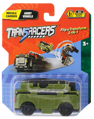 Игрушка TransRAcers машинка 2-в-1 Ракетоносец & Армейская машина