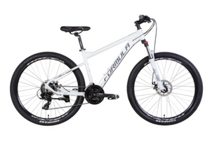 Велосипед Алюміній 27.5" Formula F-1 Хардтейл DD рама-19"" чорно-білий 2024 shimano