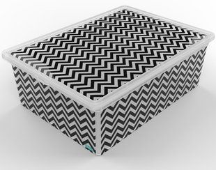 Контейнер Qutu Light Box Zig Zag, 25л