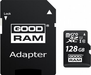 Карта памяти GoodRam microSDXC 128GB Class 10 UHS I (M1AA-1280R12) + SD адаптер