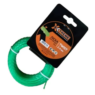 Ліска до мотокоси X-TREME 2,4 мм x 15 м TWIST кручений квадрат