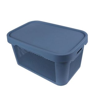 Корзина с крышкой Qutu Q-Basket Blue, 22 л