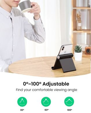 Настільний тримач для планшета Ugreen LP115 Multi-Angle Adjustable Stand for iPad White