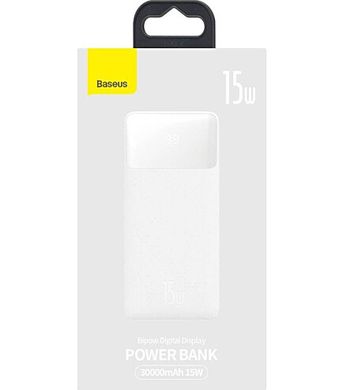 Power Bank Baseus 30000mAh 15W Display (PPDML-K02) White