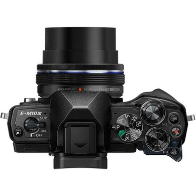 Цифровая камера Olympus E-M10 mark III Pancake Double Zoom 14-42+40-150Kit черный