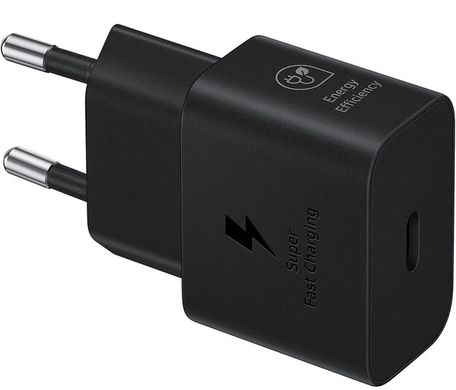 Мережевий зарядний пристрій Samsung 25W Travel Adapter + Type-C cable Black (EP-T2510XBEGEU)