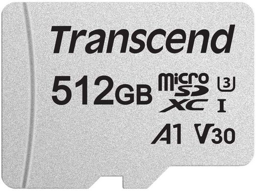 карта памяти Transcend microSDXC 300S 512GB UHS-I U3 + ad