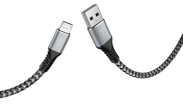 Кабель T-Phox Jagger T-M814 Micro USB - 1m Grey