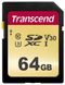 Картка пам'ятi Transcend SDXC 64 GB UHS-I Ultimate U3 (R95, W60MB/s) фото 1
