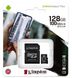 Карта памяти Kingston 128GB microSDXC Canvas Select Plus 100R A1 C10 + SD адаптер (SDCS2/128GB) фото 4