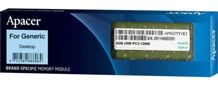 Оперативний запам'ятовувальний пристрій ApAcer DDR3 4Gb 1600Mhz БЛІСТЕР DL.04G2K.KAM