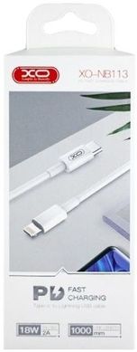 Кабель USB XO NB113 Type-C - Lightning PD 1m White