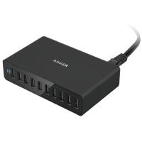 Сетевое зарядное устройство Anker PowerPort 10 60W 10-port V3 Black