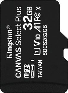 Карта памяти Kingston 32GB microSDHC Canvas Select Plus 100R A1 C10 (SDCS2/32GBSP)