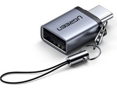Кабель Ugreen US270 OTG Adapter Type-C 3.1 M - USB 3.0 F Alum. (Gray)