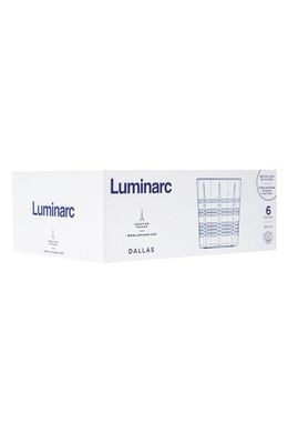 Склянка Luminarc ДАЛЛАС РОЗОВЫЙ /НАБІР/ 6X300 мл низьк. (P9165/ 1)