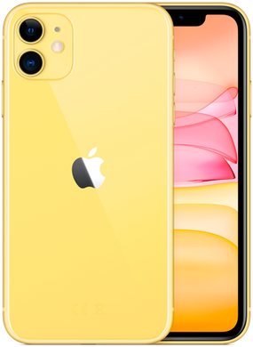 Смартфон Apple iPhone 11 128GB (yellow) ( no adapter )