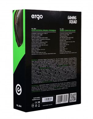Миша Ergo NL-264 USB Чорний