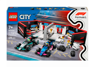 Конструктор LEGO City Гараж F1 и автомобили Mercedes-AMG и Alpine