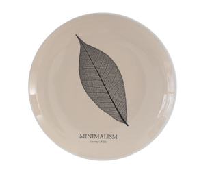 Тарілка Limited Edition MINIMALISM 17.5 см /десерт/ бежева (HTK-009)