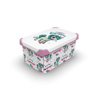 Контейнер Qutu Style Box Unicorn, 10 л