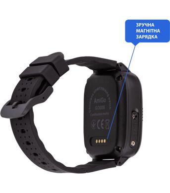 Смарт-часы для детей AmiGo GO008 MILKY GPS WIFI Black