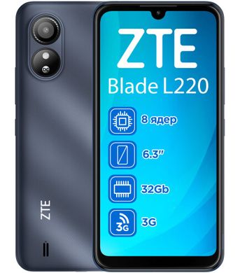Смартфон Zte Blade L220 1/32GB Blue