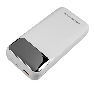 Power Bank &ndash; Портативная батарея 20.000 mAh. белый - GP-20WQC GRUNHELM