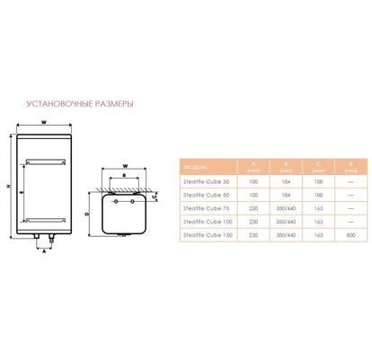 Водонагреватель Atlantic Steatite Cube VM 100 S4 C 1500W