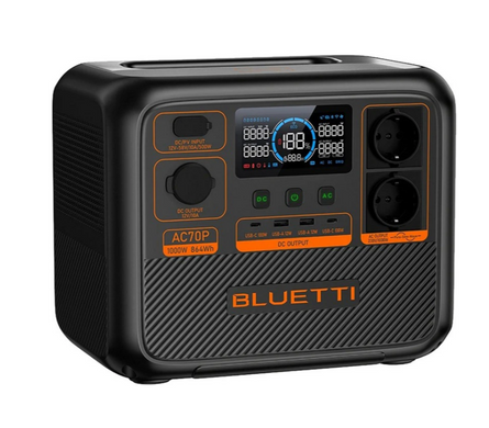 Зарядна станція BLUETTI AC70P 1000W 864Wh LiFePO4 Portable Power Station