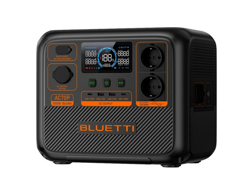 Зарядна станція BLUETTI AC70P 1000W 864Wh LiFePO4 Portable Power Station