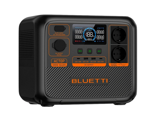 Зарядна станція BLUETTI AC70P 1000W 864Wh LiFePO4 Portable Power Station