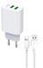 МЗП XO L85C 2USB 2.4A + lightning cable white фото 1
