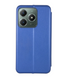 Чехол-книжка Textile Realme 6 blue фото 2